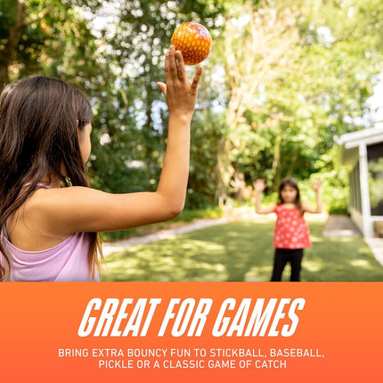 Nerf Super High Bounce Ball - 2 Pack - Kids Bouncy Ball for Games & Recreation - Durable & Lightweight - Ages 3+