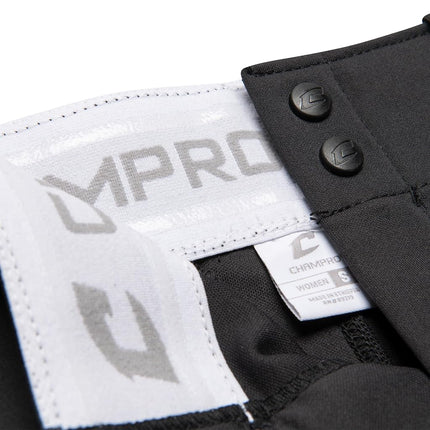CHAMPRO Women's Tournament Low Rise Softball Pants with Side Piping