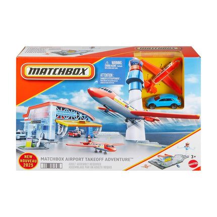 Matchbox Takeoff Adventure Airport Set with Toy Audi & Plane