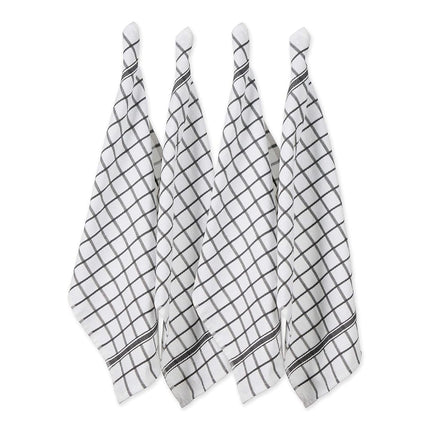 DII Basic Terry Collection Windowpane Dishtowel Se
