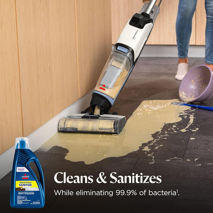 Bissell Hard Floor Sanitize Formula, 2504L, 80 Fl Oz CrossWave & Spinwave, Use on Sealed Hard Floors, Orange Bloosom