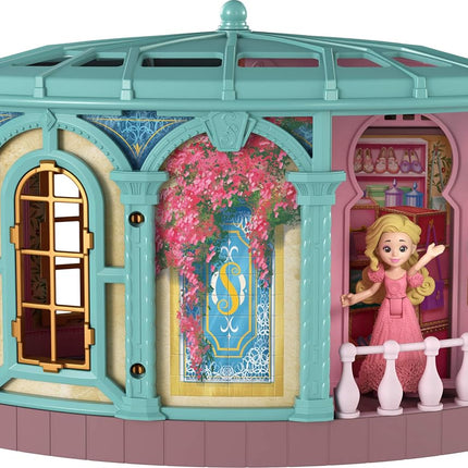 Mattel Universal Pictures’ Wicked So Popular Dorm Small Doll Playset with 3 Play Spaces & 9 Accessories, Inspired by the Movie, JHC00, Pink - So Popular Dorm