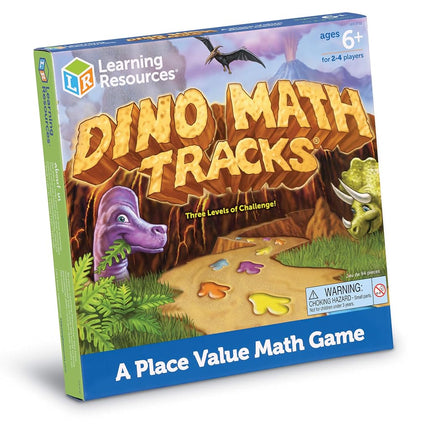 Learning Resources Dino Math Tracks Place Value Game