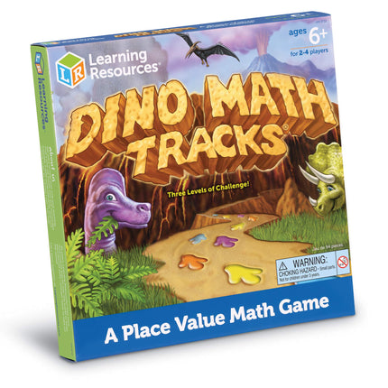 Recursos de Aprendizaje Dino Math Tracks Juego de Valor Posicional