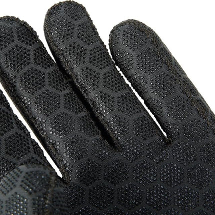 Cressi High Stretch Gloves -Unisex 5-Finger Diving Gloves made of Soft, Single-lined, High-strength Neoprene, 3.5mm, Black/Red Logo, L