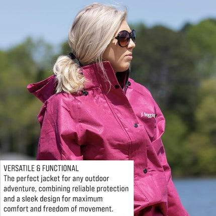 FROGG TOGGS Women's Standard Classic Pro Action Waterproof Rain Jacket, Cherry, Medium