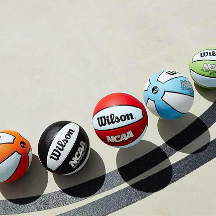 WILSON NCAA Killer Crossover Outdoor Basketball - Size 5-27.5", Lime/White