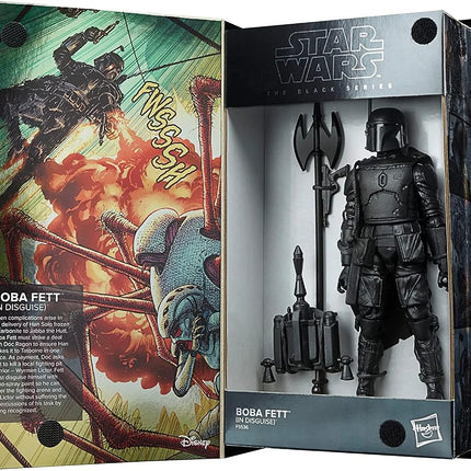 Star Wars The Black Series Boba Fett (in Disguise) SDCC Exclusive 6-Inch-Scale War of The Bounty Hunters Comic Set F5536 Multicolored Collectible by Hasbro Ages 4 and Up