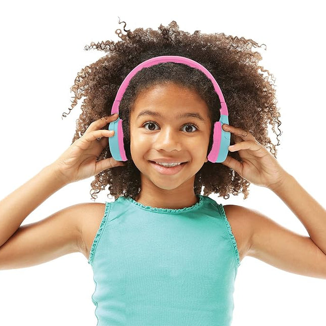 Lexibook Unicorn 2-in-1 Bluetooth Headphones for Kids - Stereo Wireless Wired, Kids Safe, Foldable, Adjustable, HPBT010UNI, Pink, 16.5 x 8 x 18.5 cm