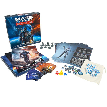 Mass Effect: Prioridad Hagalaz - El juego de mesa - Experiencia cooperativa basada en la historia, juego de estrategia para niños y adultos, a partir de 14 años, de 1 a 4 jugadores, de 45 a 90 minutos de juego, fabricado por Modiphius Entertainment