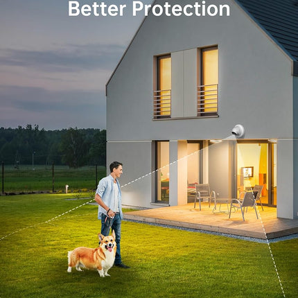 Caméra de sécurité dôme Swann Add-On DVR à lumière clignotante avec projecteur à détecteur, vidéo Full HD 1080p, conception intérieure ou extérieure et détection de chaleur et de mouvement True Detect