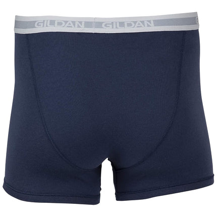 Gildan Men's Boxer Shorts with Short Legs, Multipack Retro Shorts (Pack of 5), Blue Mixed (Pack of 5), S