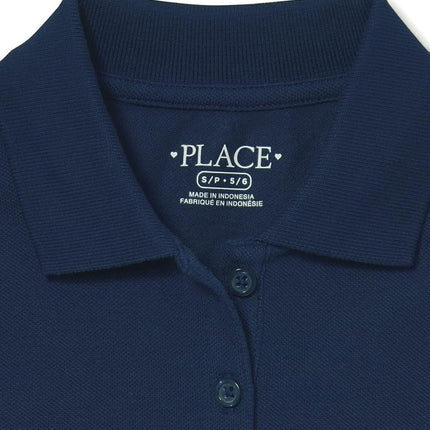 Polo piqué de uniforme de 2 unidades para niña The Children's Place, varios colores, XXL (16)