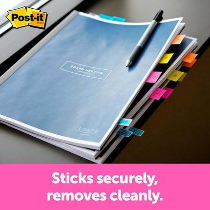 Post-it Flags, Yellow, 1-Inch Wide, 200/Desk Grip Dispenser (680-HVYW)