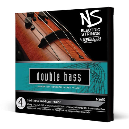 D'Addario NS Electric 3/4 Scale Medium Tension Tra