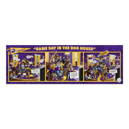 YouTheFan NFL Minnesota Vikings Game Day in The Dog House Puzzle 1000 pièces