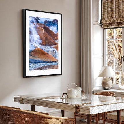 Marco para Póster Americanflat de 24x36 con Plexiglás Pulido - Úsalo como Marco de 20x30 con Paspartú o para Exponer una Foto de 24x36 sin Paspartú - Colección Soho - Marcos de Foto de Moldura Profunda para Pared - Negro