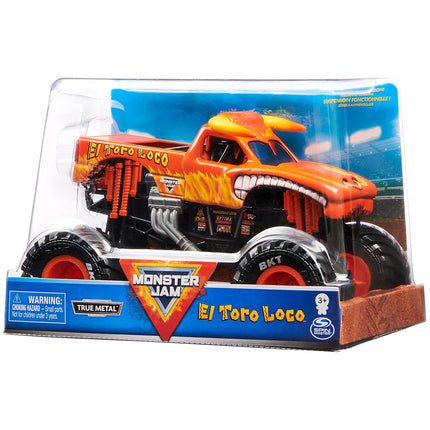 Monster Jam, Official El Toro Loco Monster Truck, Collector Die-Cast Vehicle, 1:24 Scale