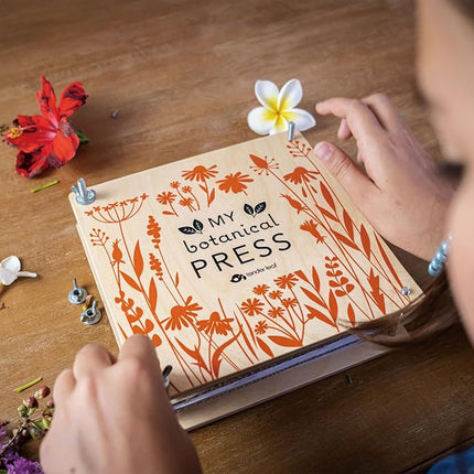 Tender Leaf Toys Botanical Press - Wooden Flower Press Children Perfect for Card Making and Creative Play
