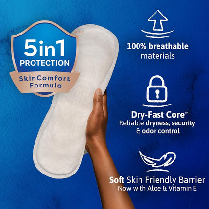 TENA Intimates Ultimate Absorbency Incontinence/Bladder Control Pad for Women, Regular Length, 156 Count (3 Packs of 52)