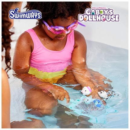 SwimWays Gabby's Dollhouse Dive n Catch Game, Swimming Pool Accessories & Kids Pool Toys, Pool Party Supplies & Water Toys for Kids Aged 5 & Up