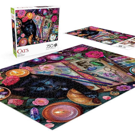 Buffalo Games – 750 Piece Cats Crafty Cats Colorful Puzzle for Adults – Precision-Cut Pieces, Beautiful Artwork, and Hours of Relaxing Fun