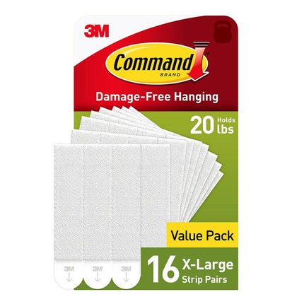 Command 20 lb X-Large Picture Hanging Strips, 16 P