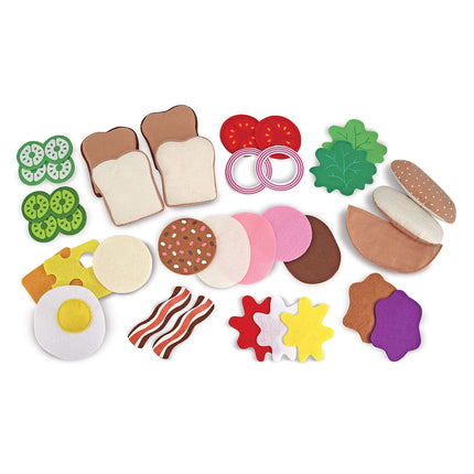 Melissa & Doug Felt Food Sandwich Set | Pretend Play | Play Food | 3+ | Gift for Boy or Girl