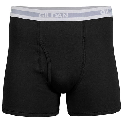 Gildan Men's Underwear Boxer Briefs, Multipack, Black/Anthracite/Sport Grey (Pack of 5, Shorter Length), M
