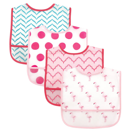 Luvable Friends Unisex Baby Waterproof PEVA Bibs, 