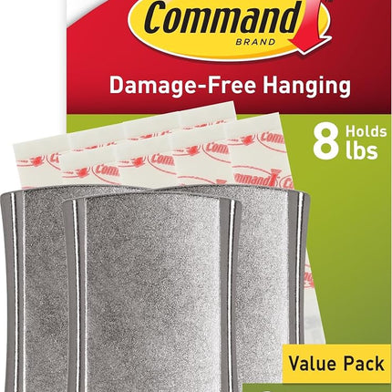 Command PH048-3NA Universal Frame Hanger, Holds 8 lbs, White, Decorate Damage-Free, Easy to Open Packaging, Jumbo, 3