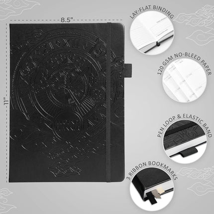 Legend Planner Undated, Weekly & Daily Goal Journal, A4 Black
