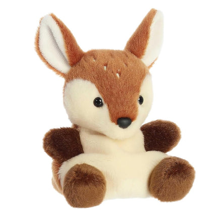 AURORA Adorable Palm Pals Dalia Fawn Peluche - Juego de Bolsillo - Diversión Coleccionable - Marrón 12.7 cm