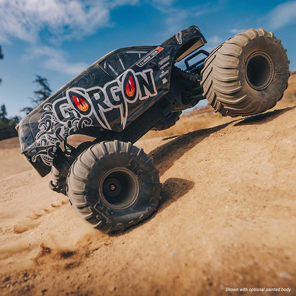 ARRMA 1/10 Gorgon 2WD RTA Kit Brushed Monster Truck (Battery & Charger Included), Clear, ARA3230SKT2