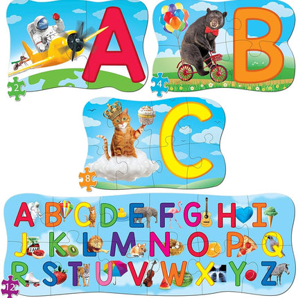 MasterPieces Educativo - Puzles de 4 paquetes de abecedario
