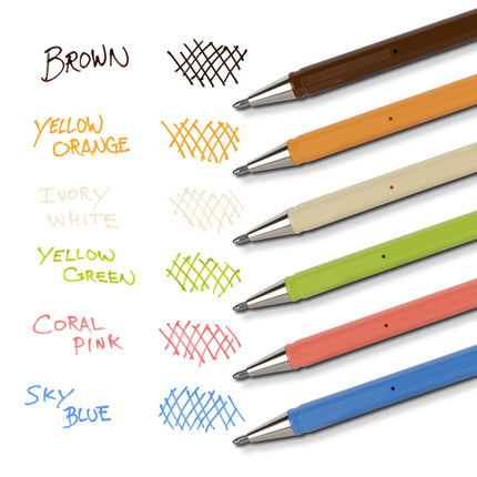 Pentel Arts Mattehop Gel Pen, (1.0mm), Bold Line, 8 Assorted Colors (K110VBP8M1)