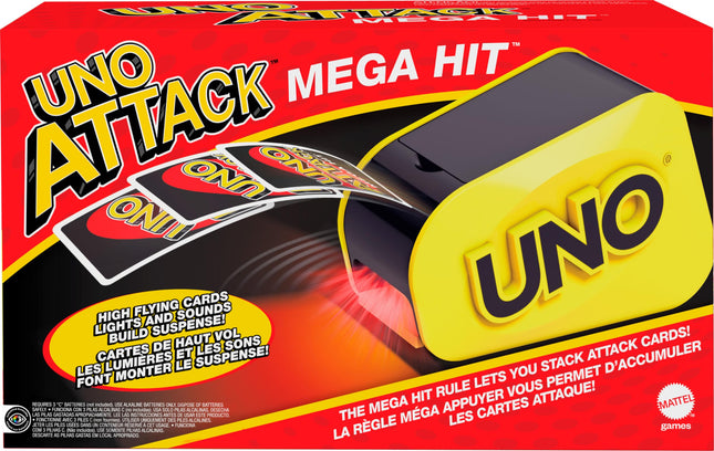 Mattel Games Uno Attack Mega Hit Card Game with Ra