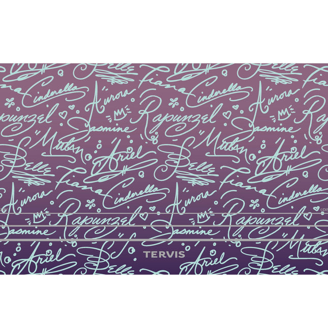 Tervis Traveler Disney - Vaso térmico aislante de triple pared con firmas de princesas, mantiene las bebidas frías y calientes, 30 oz, acero inoxidable