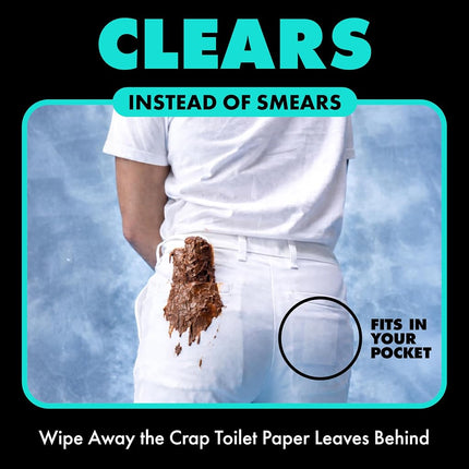 DUDE Wipes Mint Chill Pocket Packs - Travel Wipes - 12 Packs of 8 (96 Count) - On-The-Go Adult Flushable Wipes - Infused with Tea Tree Oil, Vitamin E, and Aloe - Septic and Sewer Safe