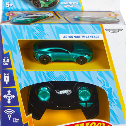 Hot Wheels RC Aston Martin Vantage in 1:64 Scale, Remote-Control Car