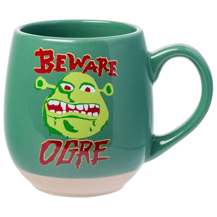 Silver Buffalo Shrek Beware Ogre 16oz Clay Base Ceramic Mug
