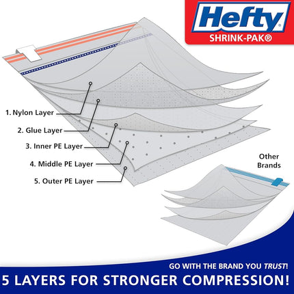 Hefty Shrink-Pak 3 XL Cubes