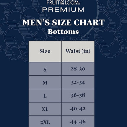 Fruit of the Loom Men's Premium Tag-free Cotton Underwear & Undershirts??? ?? ???? ? ????.?????????????fruit Loo Boxer Shorts, Blues, XL UK