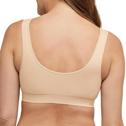 Bali Women's One Smooth U Bralette Underwear, Opaque, Nude, L