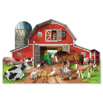 Busy Barn Shaped Floor Puzzle (32 Pieces): Busy Barn Shaped Floor Puzzle (32 Pieces)