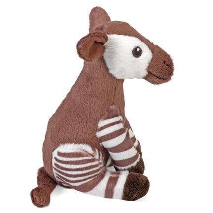 Wild Republic Splendors Eco Okapi, Stuffed Animal, 6 Inches, Plush Toy, Eco-Friendly