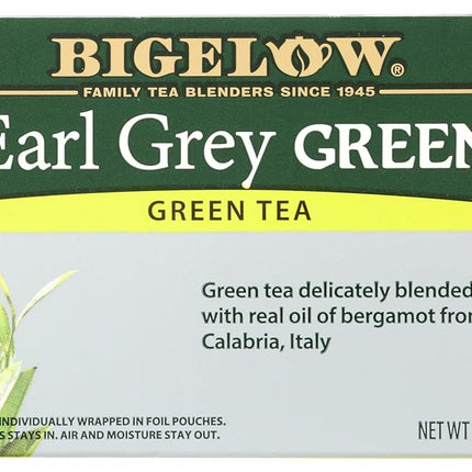 Bigelow Tea Green Tea - Earl Grey - Case Of 6-20 B