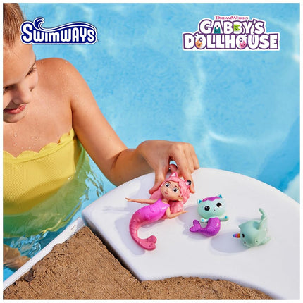 SwimWays Gabby's Dollhouse Dive Characters 3-Pack, Swimming Pool Accessories & Kids Pool Toys, Pool Party Supplies & Water Toys for Kids Aged 5 & Up