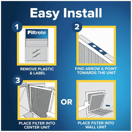 Filtrete 16x25x4 AC Furnace Air Filter, MPR 700, MERV 8, Fits Lennox & Honeywell Device,Capture Dust, Pollen & Pet Dander, Electrostatic Air Cleaning Filter, 2-Pack (actual size 15.88 x 24.56 x 4.31)