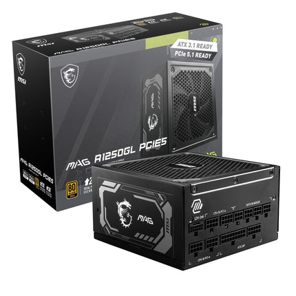 MSI MAG 1250GL PCIE 5 Gaming Power Supply - ATX 3.